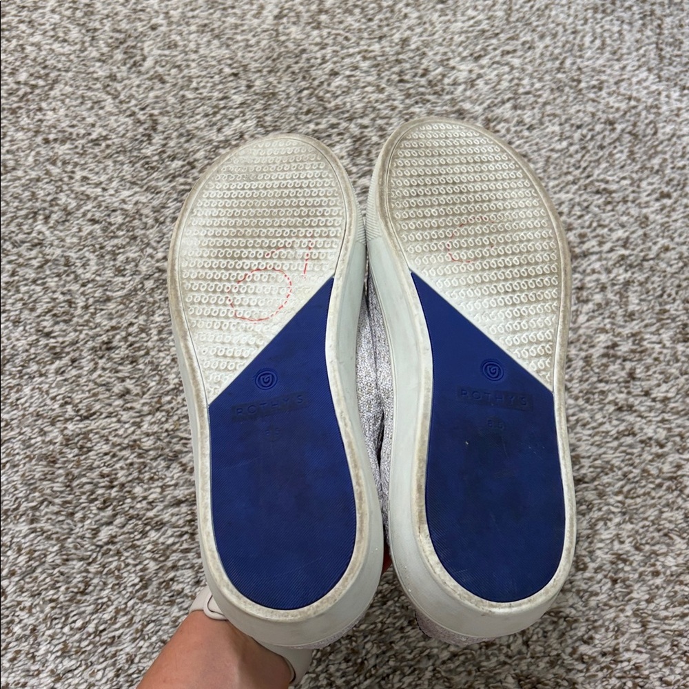 Rothy's Salt Honeycomb The Original Slip On Sneakers 8.5 - Picture 8 of 9